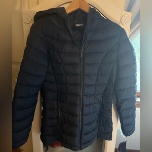 Reebok Puffer Jacket Navy Blue Glacier Shield Jacket Size Medium